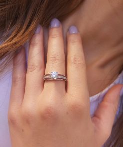 טבעת יהלום סוליטר