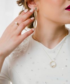 עגילי אליפסה מוארכת