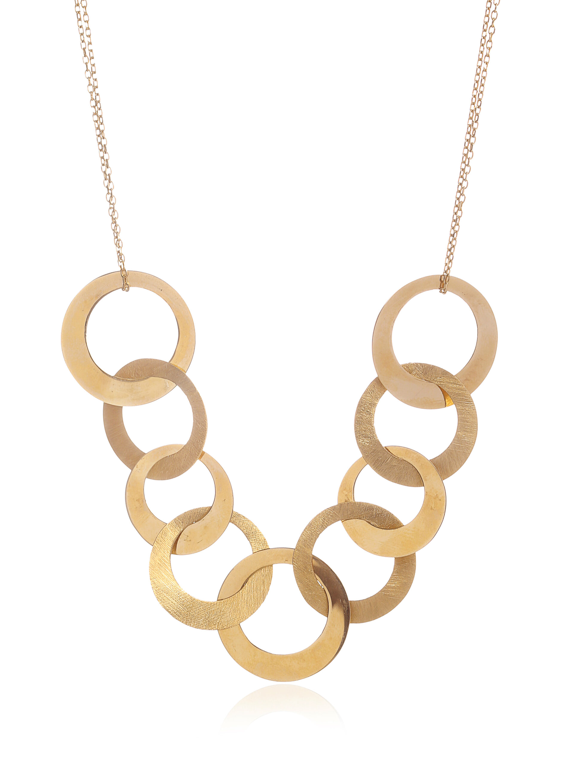 שרשרת זהב חוליות שטוחות