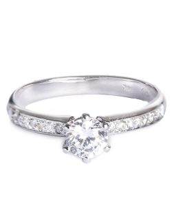 טבעת יהלום דקה