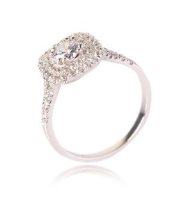 טבעת סוליטר מרובעת