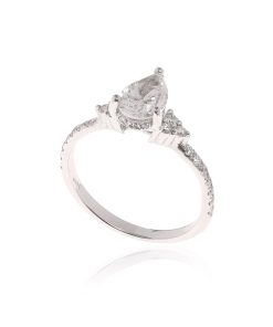 טבעת טיפה יהלומים