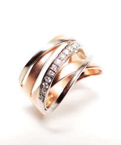 טבעת דו גוונית