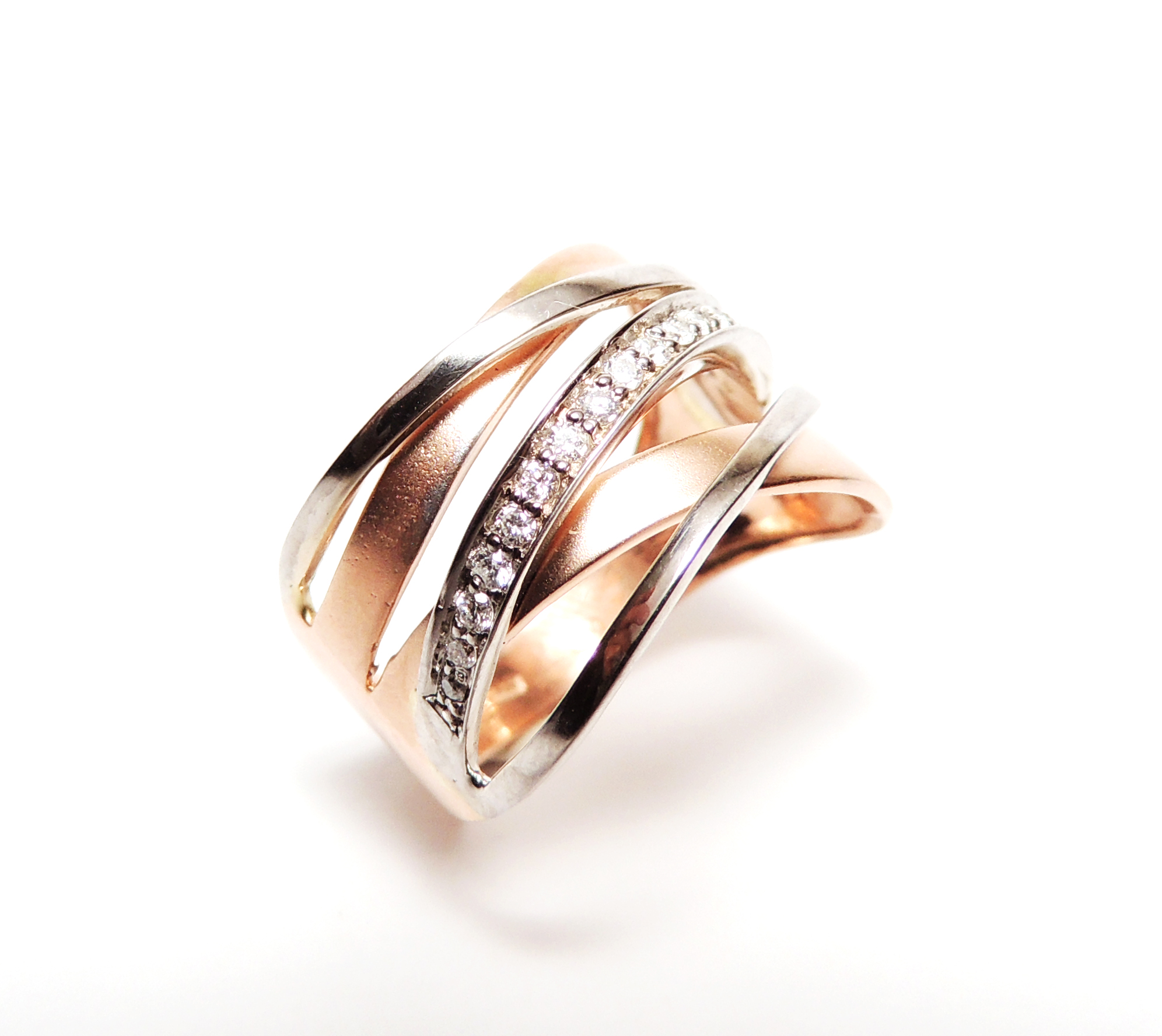 טבעת דו גוונית