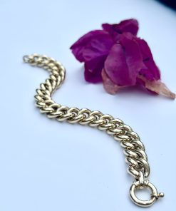 צמיד חוליות זהב צהוב