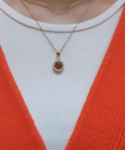 שרשרת רובי אלגנטית