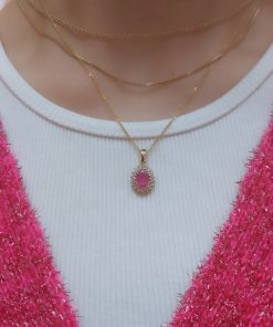 שרשרת אבן חן יהלומית