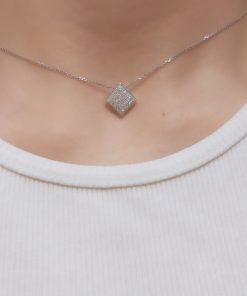 שרשרת מעוין יהלומית