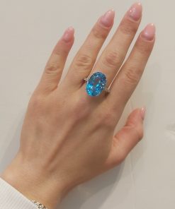 טבעת דיאנה כחולה