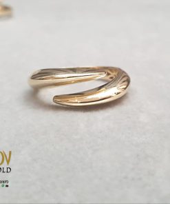 טבעת זהב פתוחה