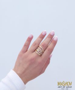 טבעת שזירה זהובה