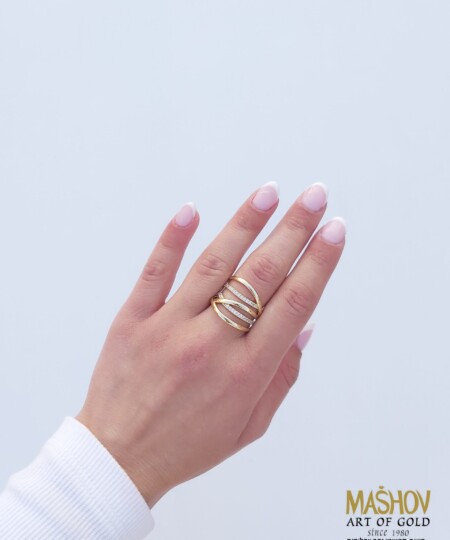 טבעת שזירה זהובה