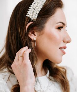 עגילי טיפה זהב