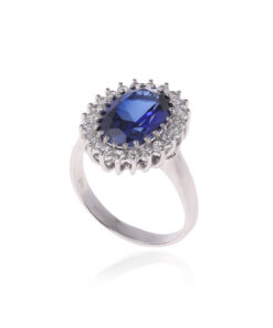 טבעת דיאנה כחולה