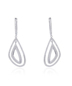 עגילי שלובים אבסטרקטיים🌀