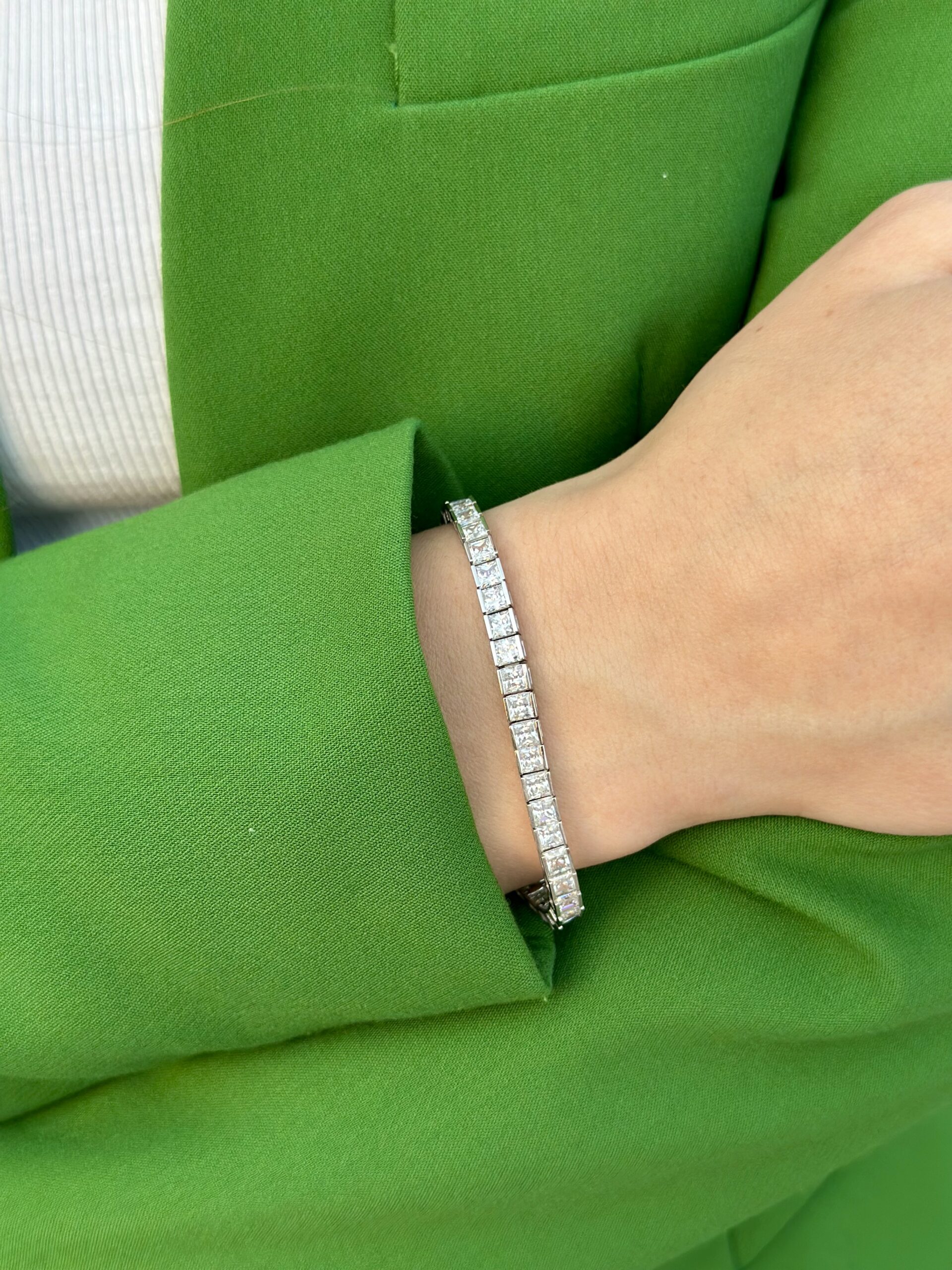 צמיד טניס רבוע🟨