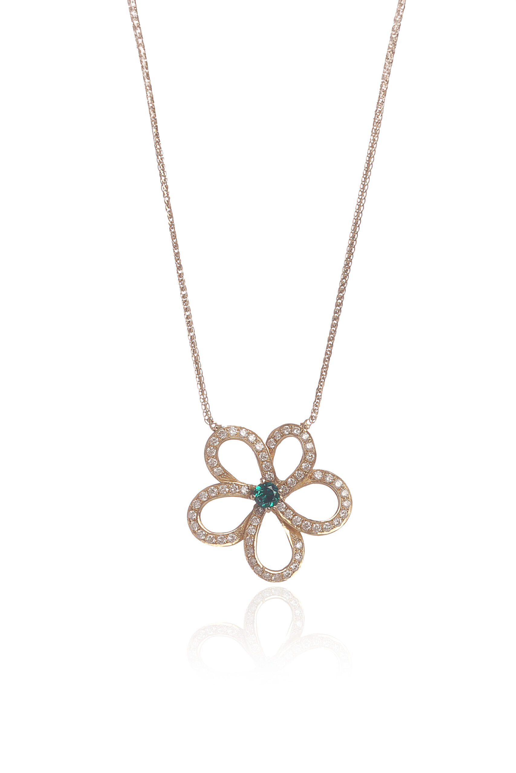 תליון פרח ואמרלד