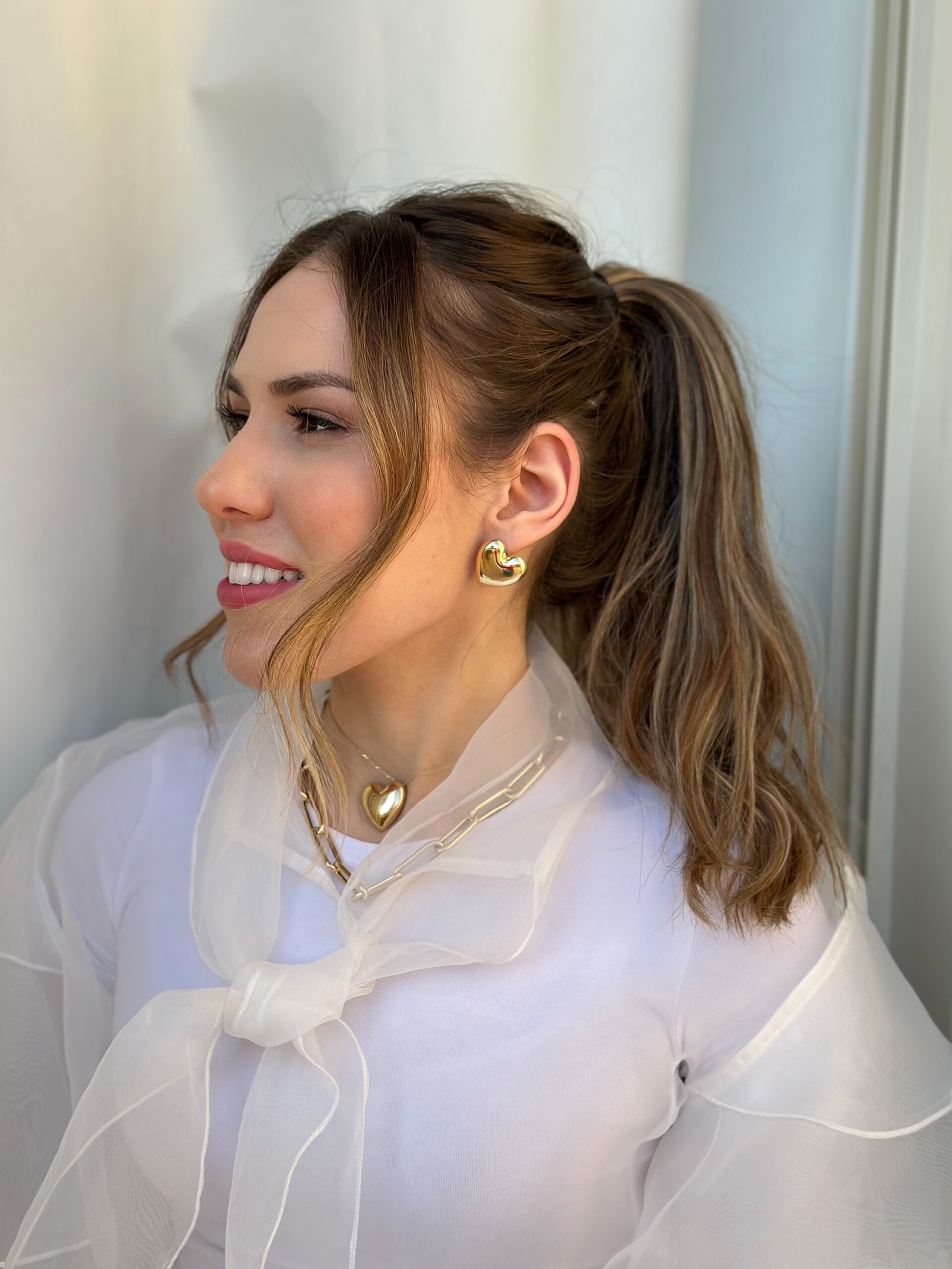 VALENTINA Heart Earrings | עגילי לב ולנטינה