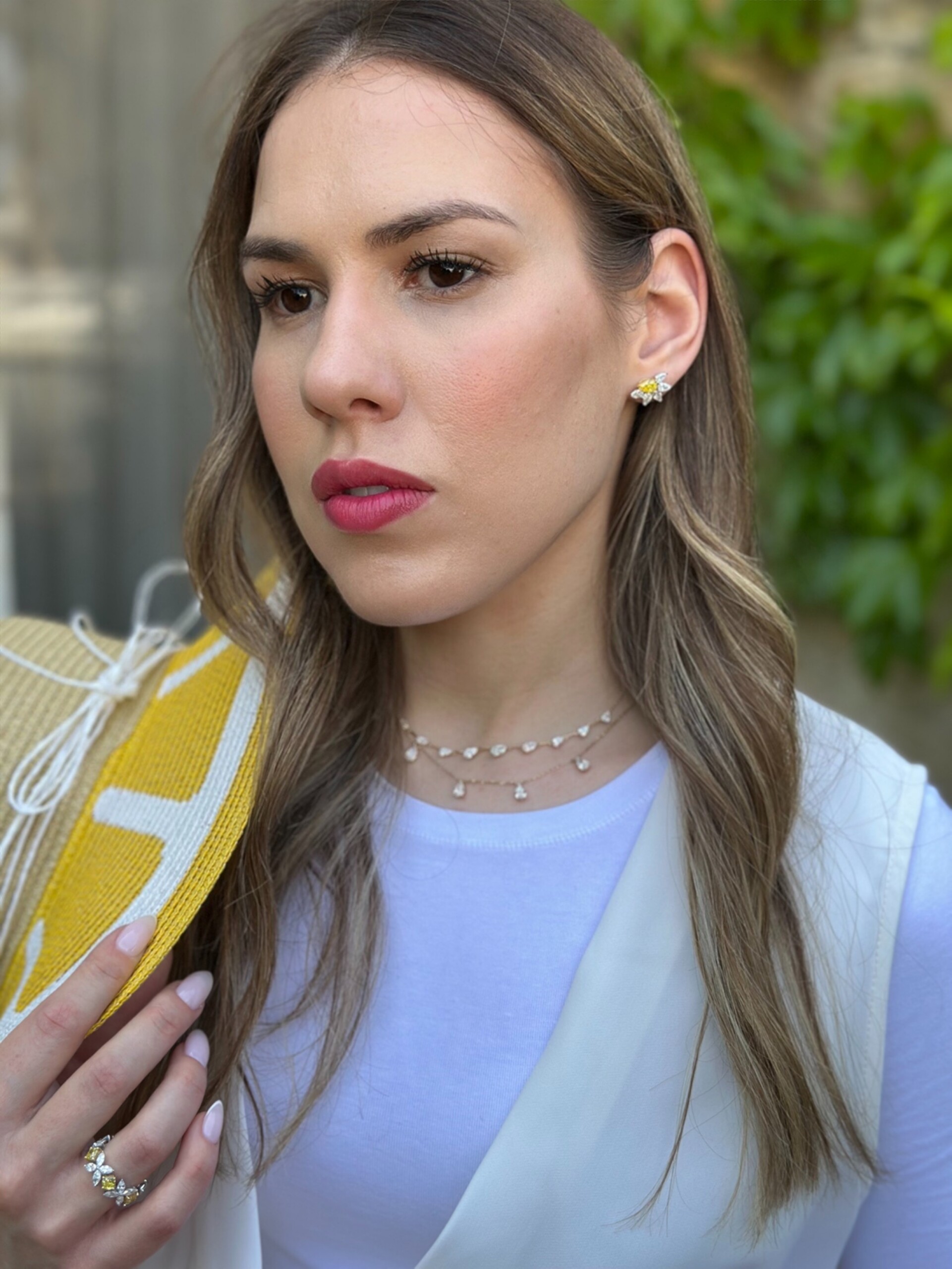 SUNFLOWER Drop Earrings | עגילי פרח צמודות סאנפלאוור – תמונה 5